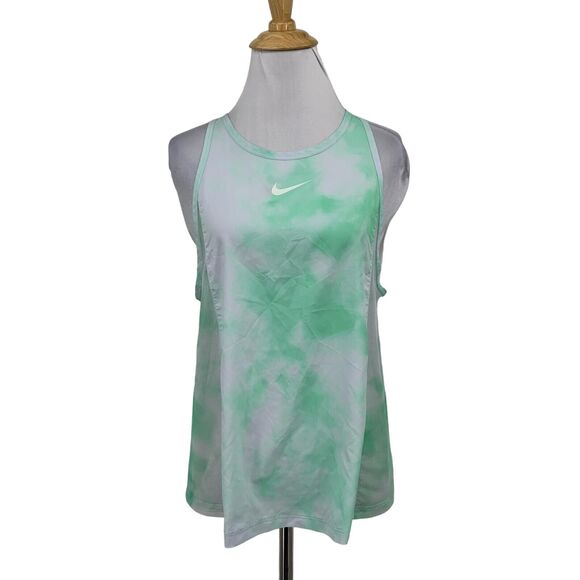 Nike Tank Top Womens Small Green Sour Apple Icon Clash City Sleek Running Active - Picture 1 of 14